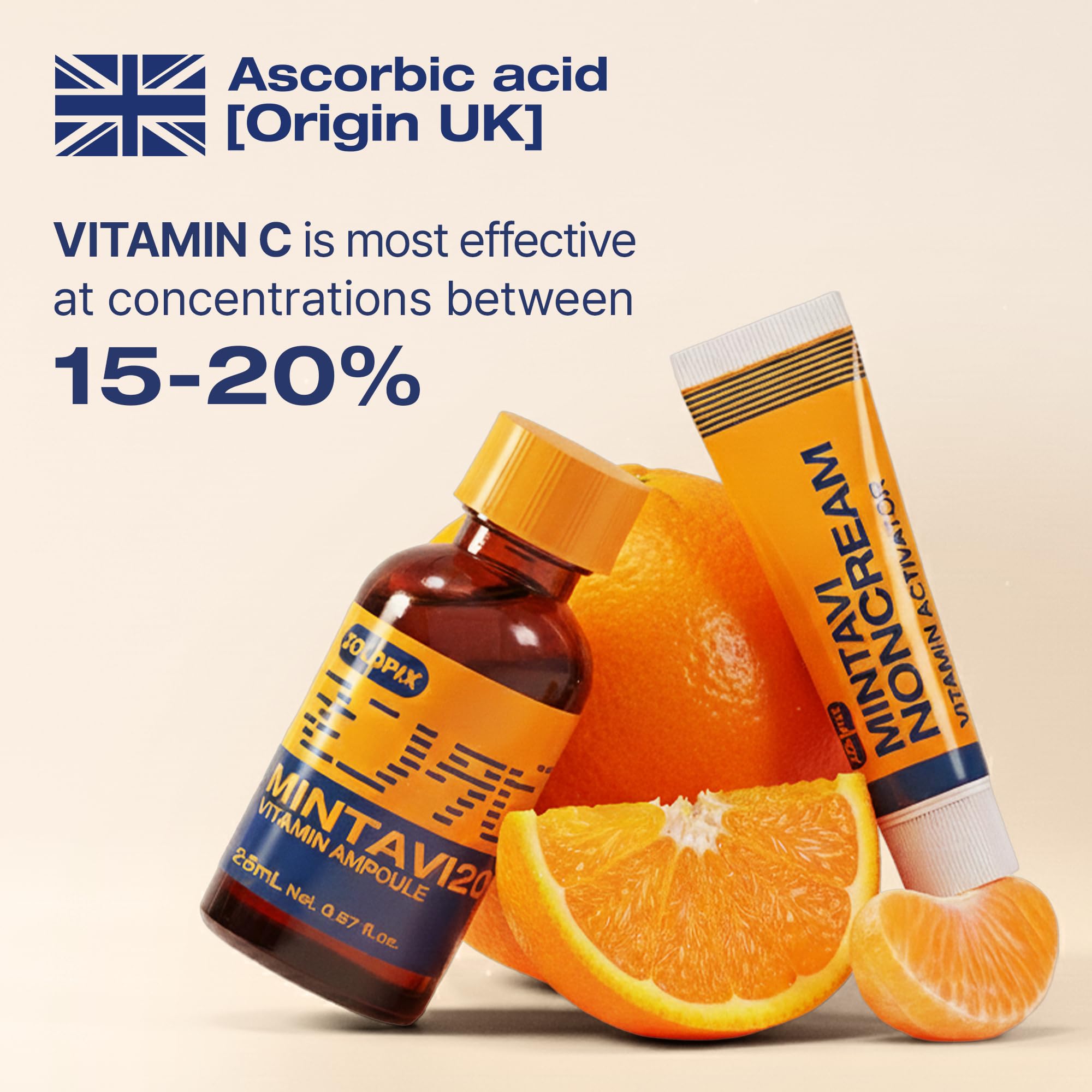 ZOLOPIX MINTAVI20 20% Vitamin C Serum with Alpha Arbutin & Tranexamic Acid | Brighten Dark Spots (26 ml)