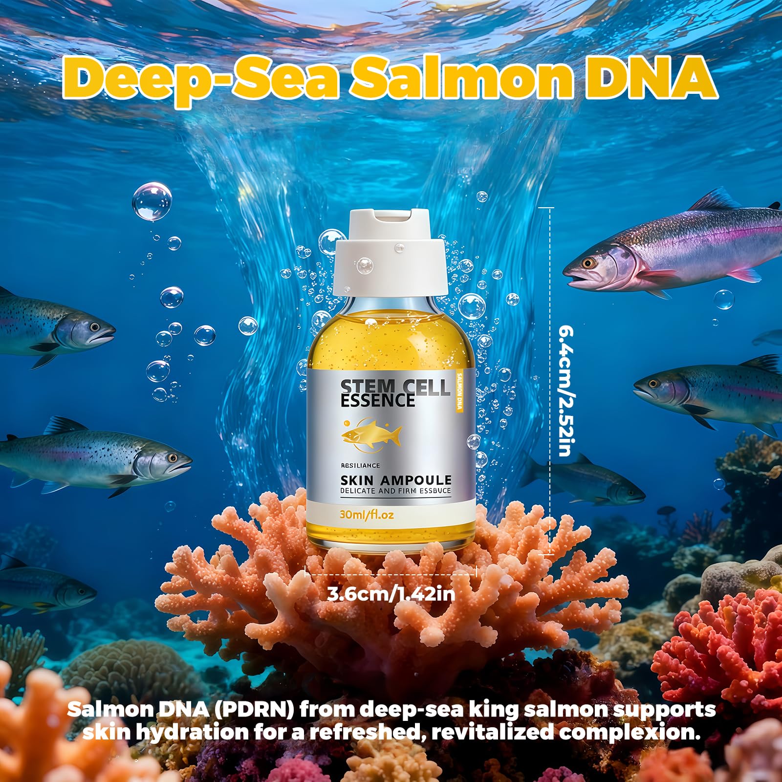 Zosudull Salmon DNA Ampoule – Deep Hydration & Radiance Serum (30ml)