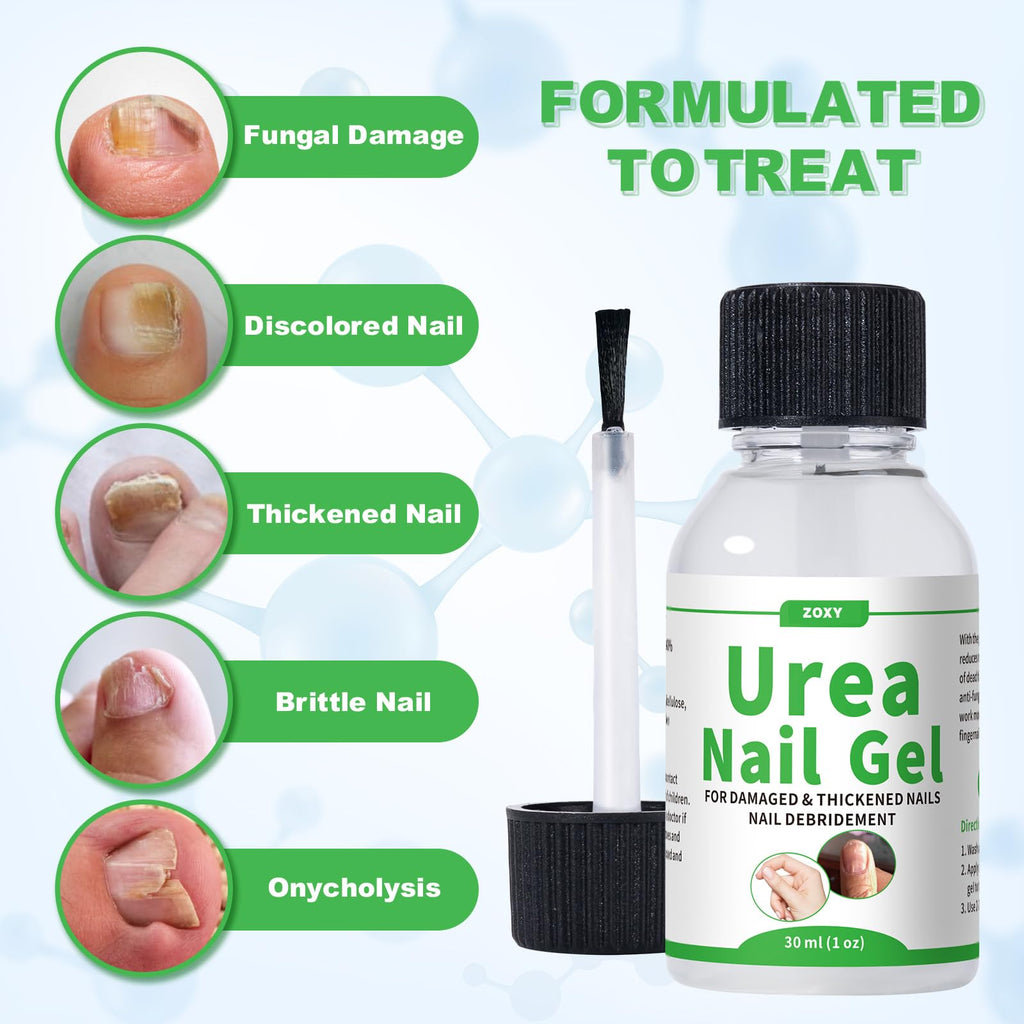 ZOXY Urea Nail Gel 40% – Softens Thick Nails & Discoloration | Fast-Absorbing Nail Restoration