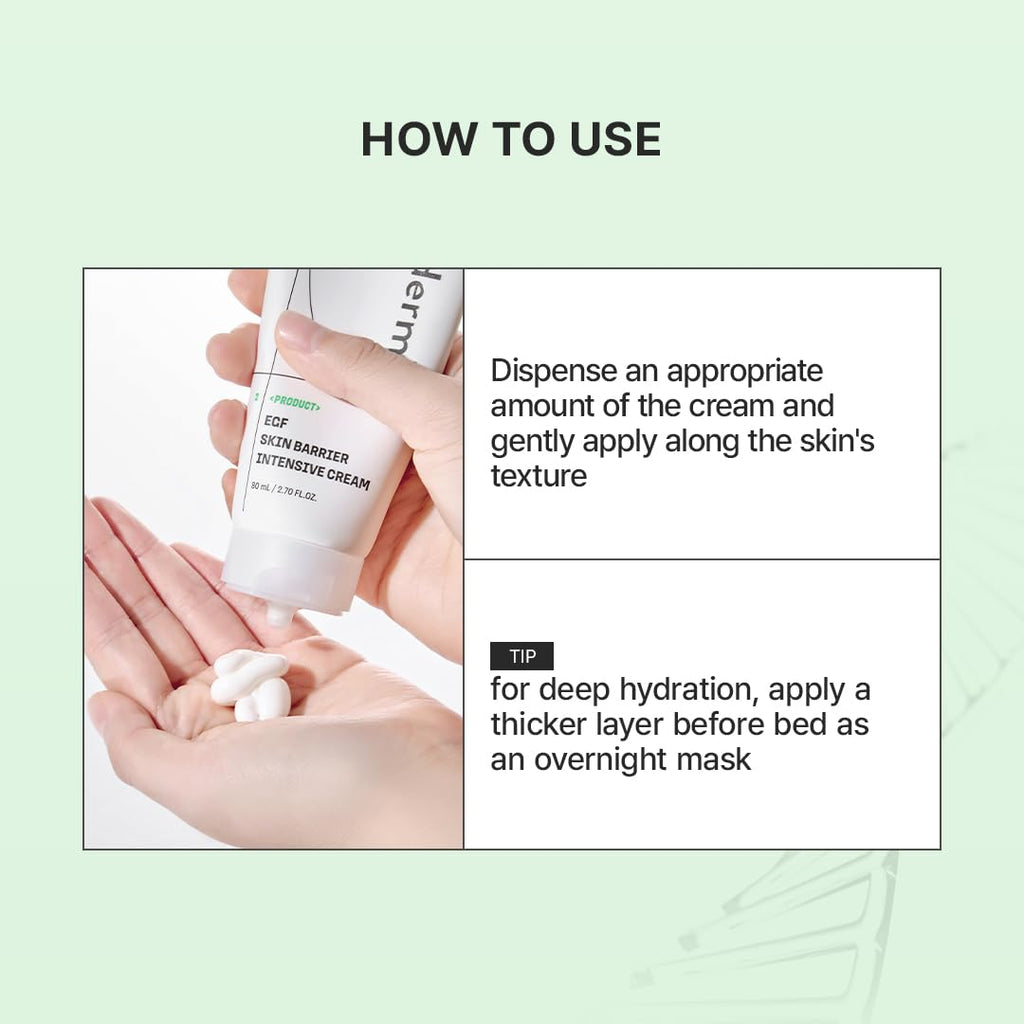 Zipiderm EGF Skin Barrier Cream – Korean Hydration with Ceramides & Panthenol | 2.7 oz