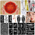 ZPTYCHZ Temporary Tattoo Kit – 6 Pcs Cones, 4 Inks, Stencils & Gloves