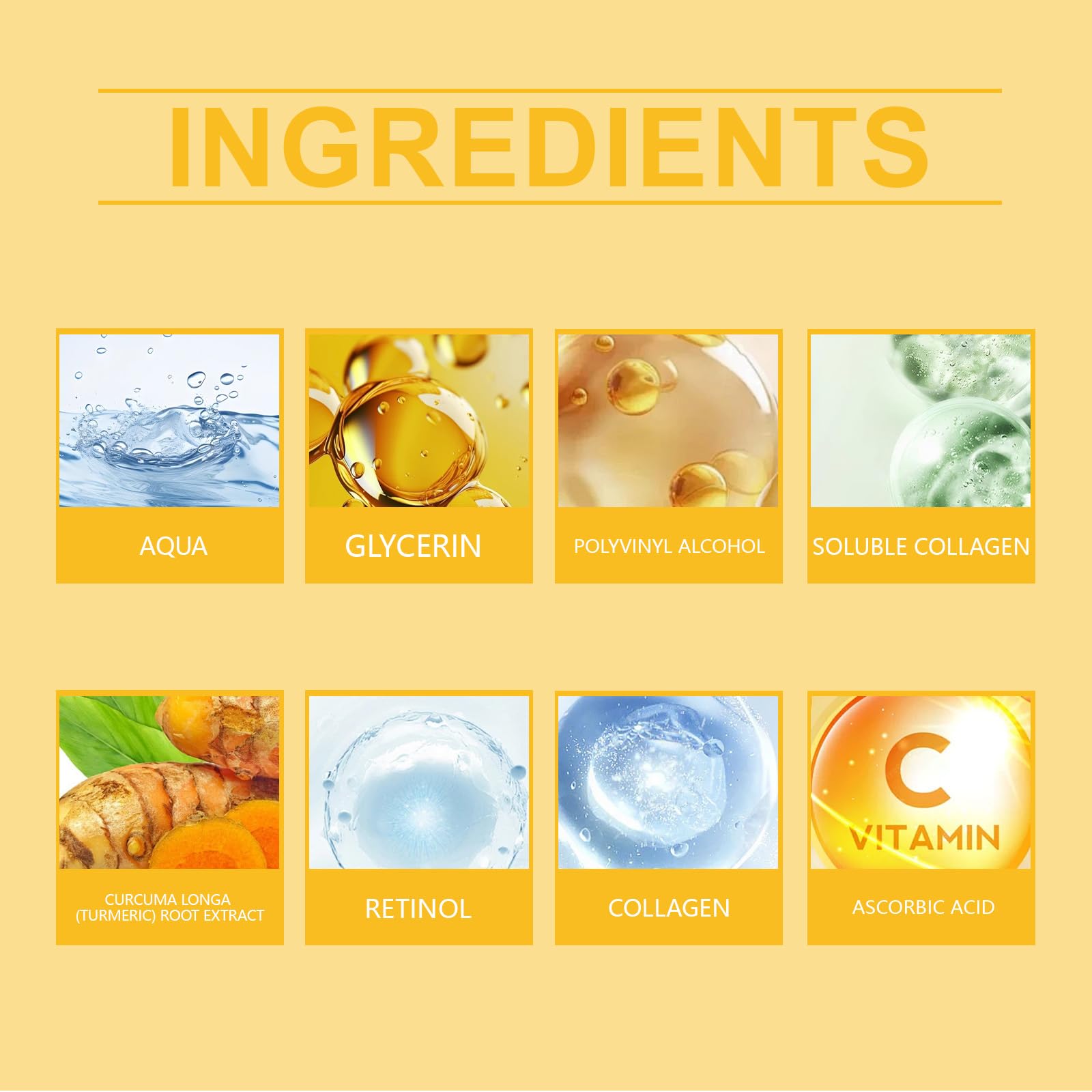 ZTSGU 2-Pack Turmeric Collagen Night Wrap Mask – Deep Nourishing Peel-Off Sleeping Mask + Brush