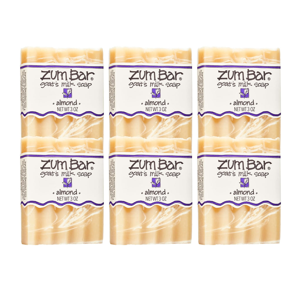 Zum Indigo Wild Goat's Milk Soap Bar – Almond Scent, 3 oz (6-Pack)
