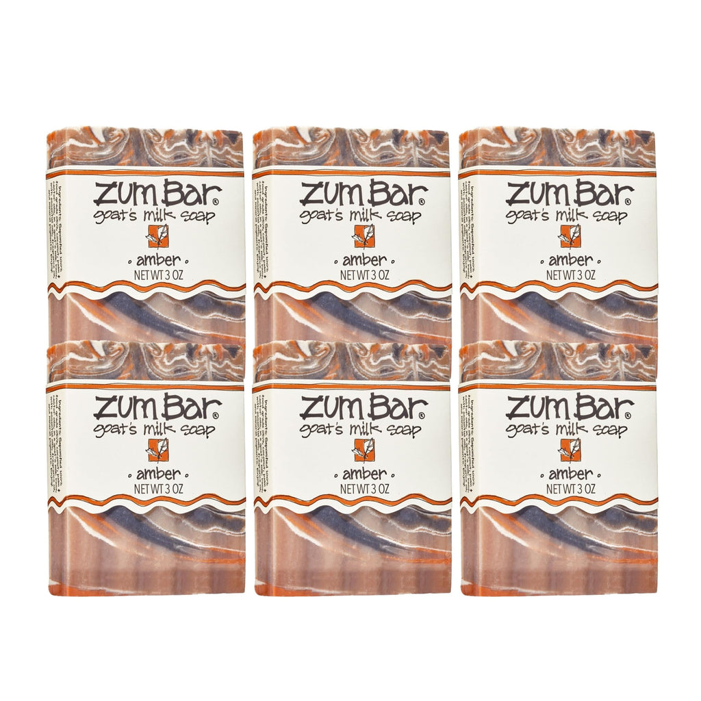 Zum Indigo Wild Goat's Milk Soap Bar – Amber, Essential Oils, 3 oz (6 Pack)