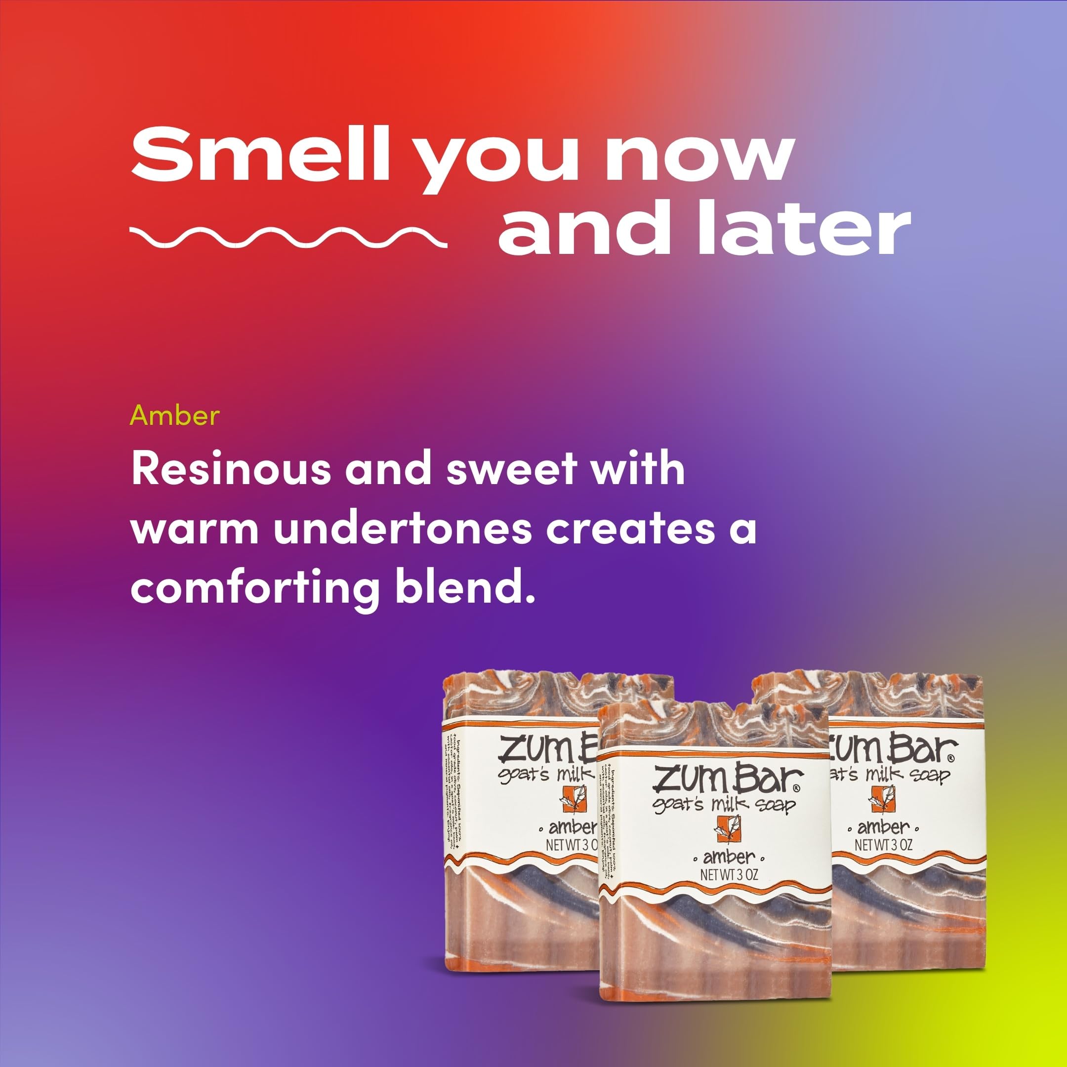 Zum Indigo Wild Goat's Milk Soap Bar – Amber, Essential Oils, 3 oz (6 Pack)