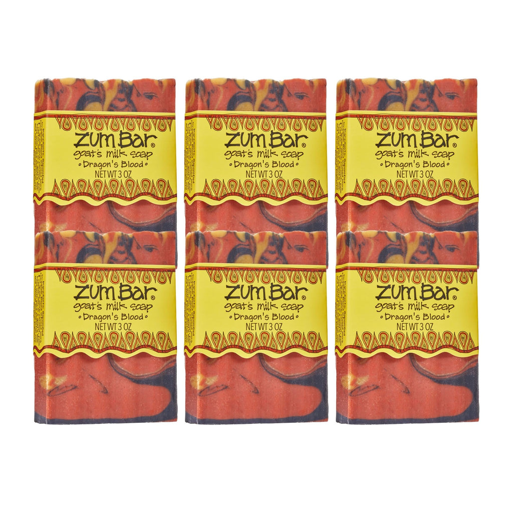 Zum Indigo Goat Milk Soap Bar – Dragon's Blood Scent, 3 oz (6 Pack) – Natural Oils & Cruelty-Free