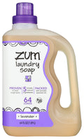 Zum Lavender Scent Liquid Laundry Soap – Paraben Free, 64 fl oz (Pack of 6)