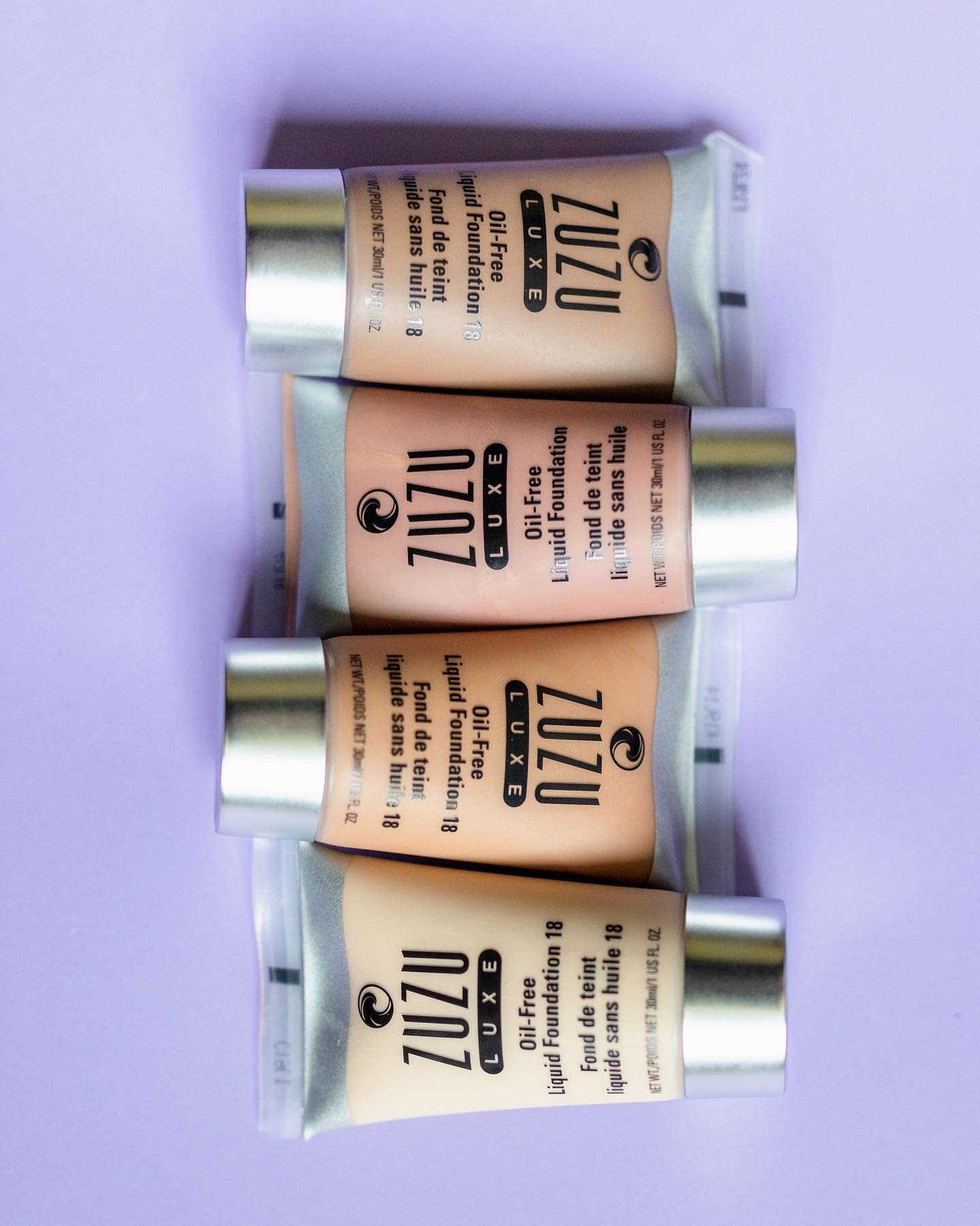 Zuzu Luxe Oil Free Liquid Foundation L-4 | Vitamin A & E, Aloe, Vegan