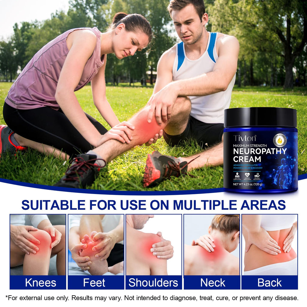 ZVHCFYQR Neuropathy Relief Cream – Maximum Strength Relief for Hands, Feet, Legs & Toes