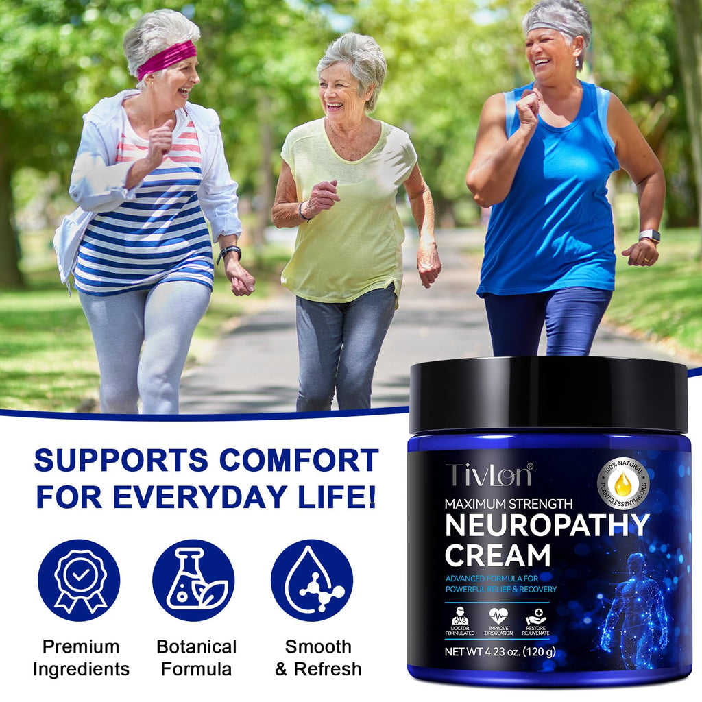 ZVHCFYQR Neuropathy Relief Cream – Maximum Strength Relief for Hands, Feet, Legs & Toes