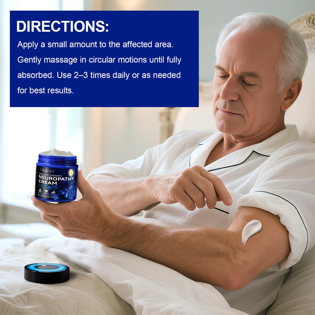 ZVHCFYQR Neuropathy Relief Cream – Maximum Strength Relief for Hands, Feet, Legs & Toes
