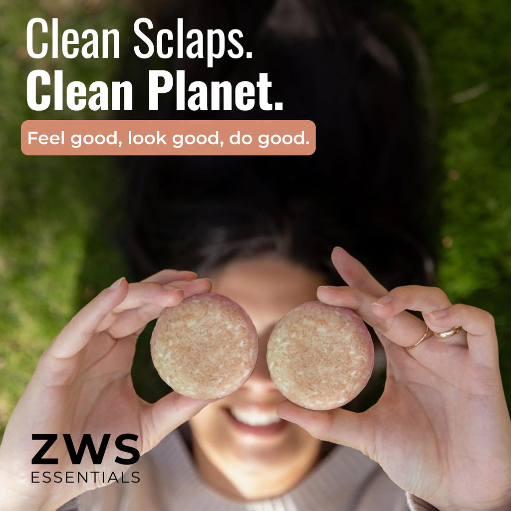 ZWS Essentials Driftwood Shampoo Bar – Vegan Solid Cleanser for Oily Hair, Dandruff & Psoriasis