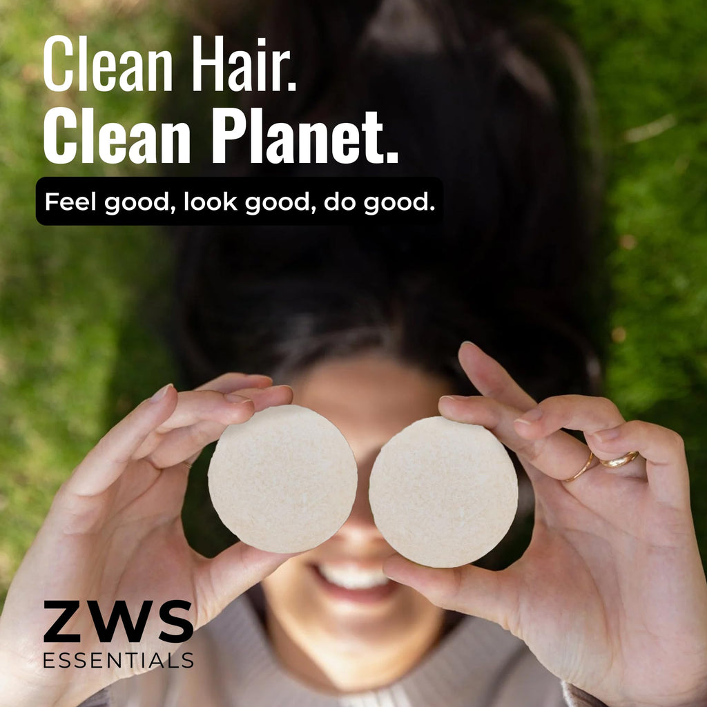 ZWS Essentials Simply Unscented Shampoo Bar — Fragrance-Free Vegan Solid Hair Cleanser