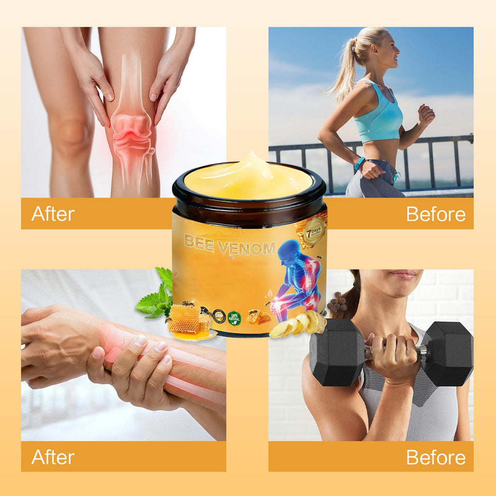 ZXZTSM 2-Pack Bee Venom Joint Relief Cream for Knees, Back & More