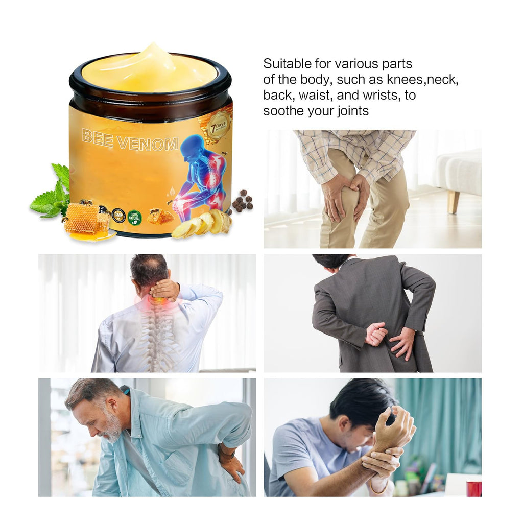 ZXZTSM 2-Pack Bee Venom Joint Relief Cream for Knees, Back & More