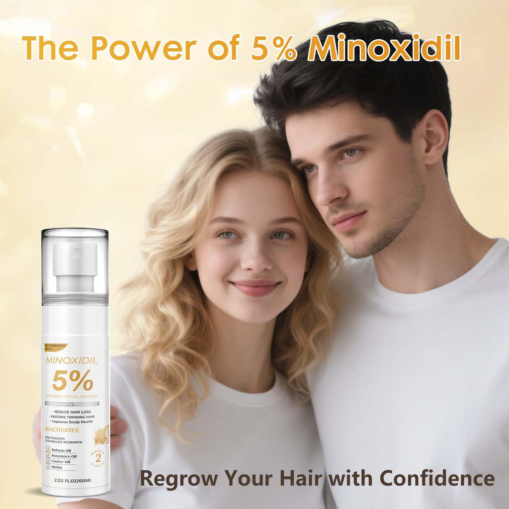 ZYXN 5% Minoxidil Hair Growth Serum for Men & Women – Biotin, Batana & Rosemary