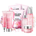 ZZCQzeze Sakura Skin Care Set — 8-Piece Hydrating Skincare Kit for All Skin Types