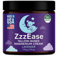 ZzzEase Magnesium Lotion for Kids | Tallow-Based Sleep Support with Lavender | 6 oz | Made in USA, 3 Month Supply